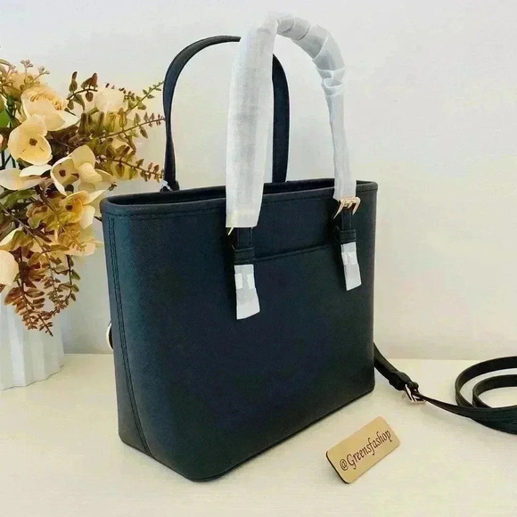 Michael Kors XS Jet Set Travel Carryall Top Zip Tote Black - Picture 5 of 11